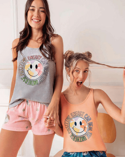 pijamas ART.LX25374 PIJAMA CON CASACA DE JERSEY PANTALON ESTAMPADO FLORES