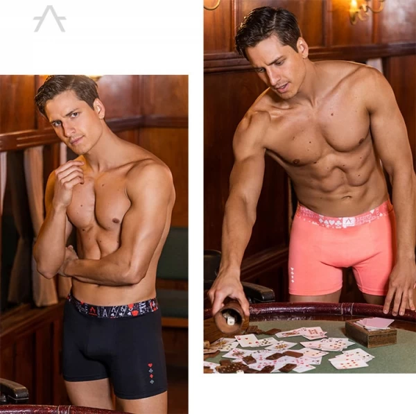 ART.AC5092 BOXER ALGODON Y  LYCRA POKER CON ELASTICO PERSONALIZADO