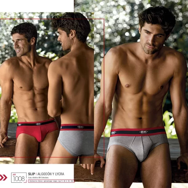 ART.BK601008 SLIP ALGODON LISO CON ELASTICO BAKHOU COLLECTION