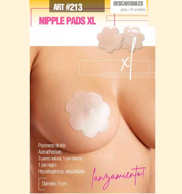 ART.IB213 PEZONERAS DE TELA DESCARTABLE PETALO