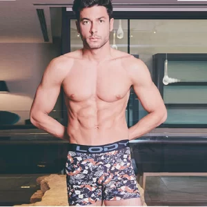 ART.LM959 BOXER DE ALGODON Y LYCRA ESTAMPADO ZORROS