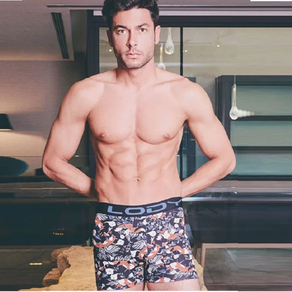 ART.LM959 BOXER DE ALGODON Y LYCRA ESTAMPADO ZORROS