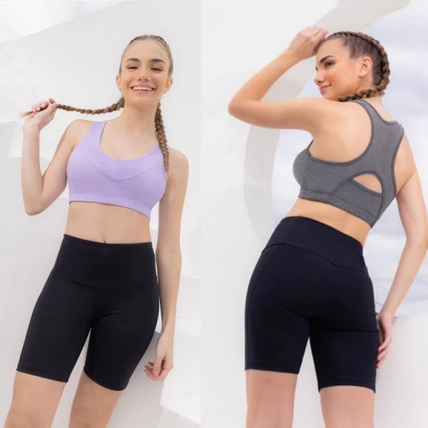 ART.MES103 TOP DEPORTIVO LYCRA CRUZADO Y RED DE DRY FIT