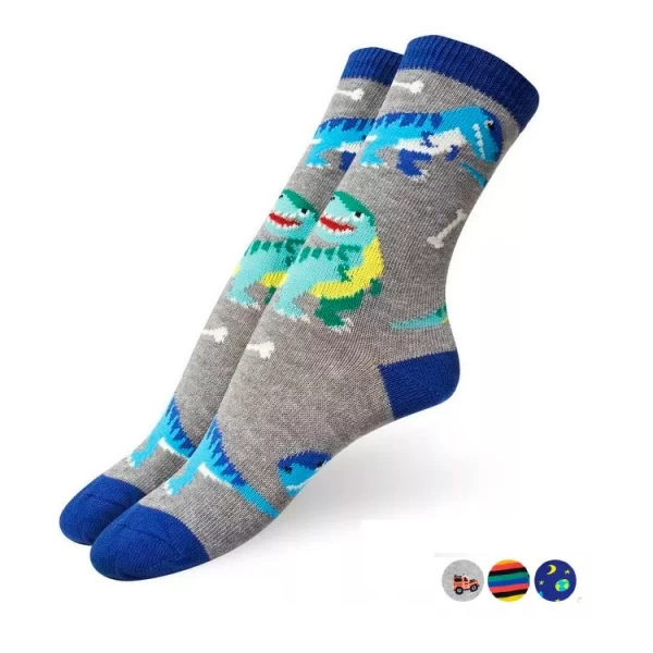 ART.PE1020V PACK X3 MEDIAS NIÑOS 1/2 CAÑA VARON ESTAMPADO