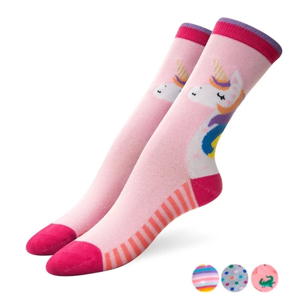 ART.PE1090N PACK X3 MEDIAS 1/2 CAÑA JUVENIL NENA ESTAMPADO