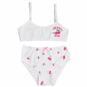 ART.VI454 CONJUNTO NENA ALGODON ESTAMPADO  TOP Y BOMBACHA