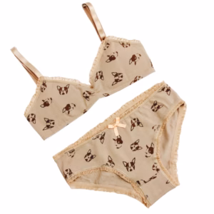 ART.VI459 CONJUNTO TEEN ALGODON ESTAMPADO  CON CORPIÑO ARMADO