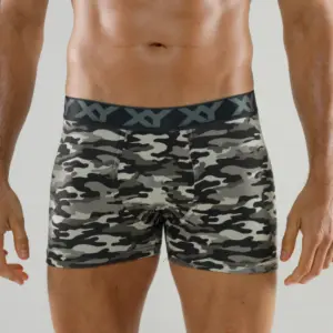 ART.XY1362 BOXER ALGODON LYCRA PINZA CENTRAL CAMUFLADO