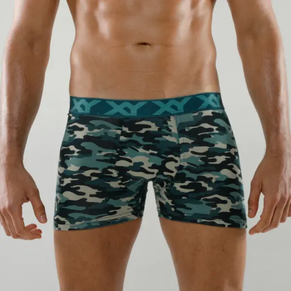 ART.XY1362 BOXER ALGODON LYCRA PINZA CENTRAL CAMUFLADO