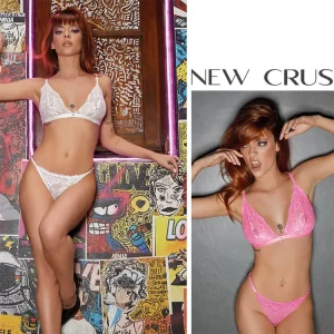 ART.AV1001 CONJUNTO TRIANGULO DE PUNTILLA SIN COPA CON COLALESS