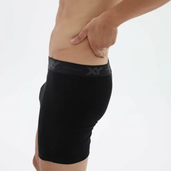 ART.XY1389 BOXER ALGODÓN LYCRA LISO PINZA CENTRAL PIERNA LARGA