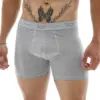ART.XY1389 BOXER ALGODÓN LYCRA LISO PINZA CENTRAL PIERNA LARGA