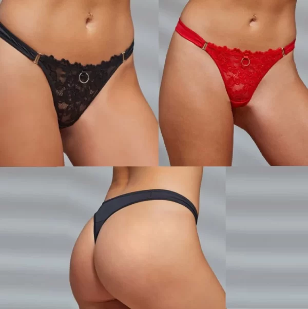 ART.TI2757 PACK X3 COLALESS DE PUNTILLA Y MICROFIBRA