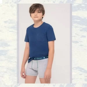 ART.VI301 BOXER NIÑO ALGODÓN LYCRA LISO