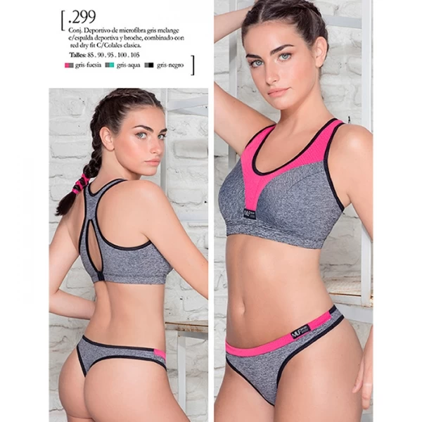 ART.ME299 CONJ SPORT MICROF BACK SPORT BROCHE CON COLALESS