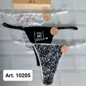 ART.SA10205 PACK X3 BOMBACHAS COLALESS REGULABLE ALGODON Y LYCRA ESTAMPADA