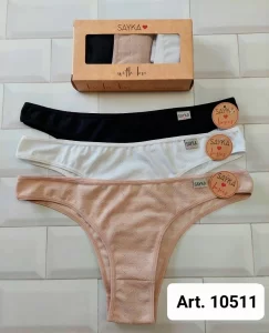 ART.SA10511 PACK X3 BOMBACHAS VEDETINA MICROFIBRA DESAGUJADA