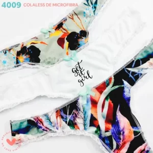 VI4009P_fylo_lenceria ART.VI4009P PACK X3 BOMBACHAS COLA LESS MICROFIBRA CON ELASTICO FANTASIA