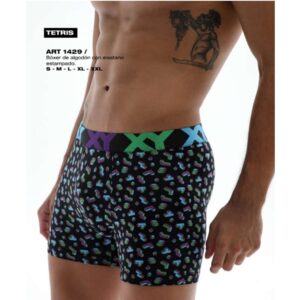 XY1429_fylo_lenceria ART.XY1429 BOXER ALGODON Y LYCRA ESTAMPADO TETRIS