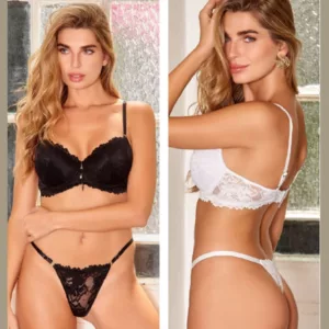 ART.TI775 CONJUNTO TAZA SOFT CON PUSH UP MICROFIBRA Y PUNTILLA COLALESS REGULABLE