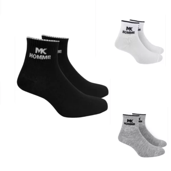 ART.PK6430 PACK X3 MEDIAS TOBILLERAS HOMBRE CON MOTIVO