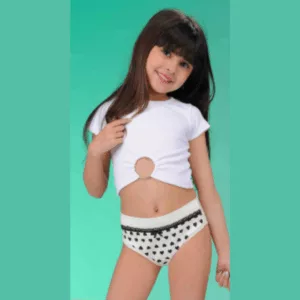 ART.JT2134P PACK DE VEDETINAS CON CINTURA ESTAMPA DE CORAZONES