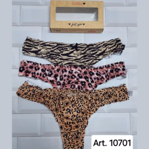 ART.SA10701 PACK X3 COLALESS MICROFIBRA ESTAMPADA FRU FRU